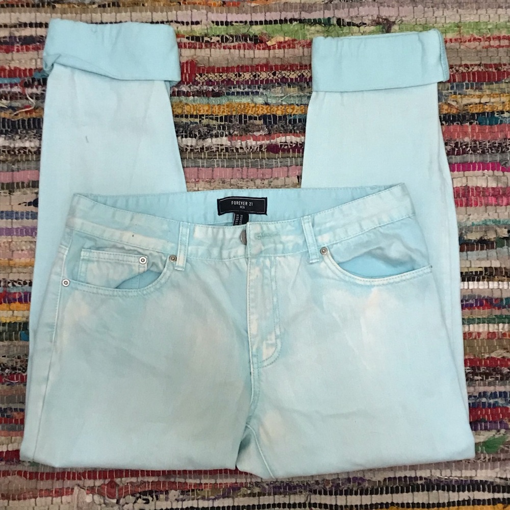 Forever 21 Men’s Retro Washed Colored Jeans